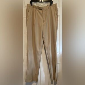 Men’s Giorgio By Giorgio Cosani Wool Dress Pants Waist 38 Tall Camel Beige NWT